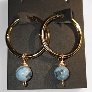 Gold Vermeil Larmier Cinch Hoop Earrings- Handmade